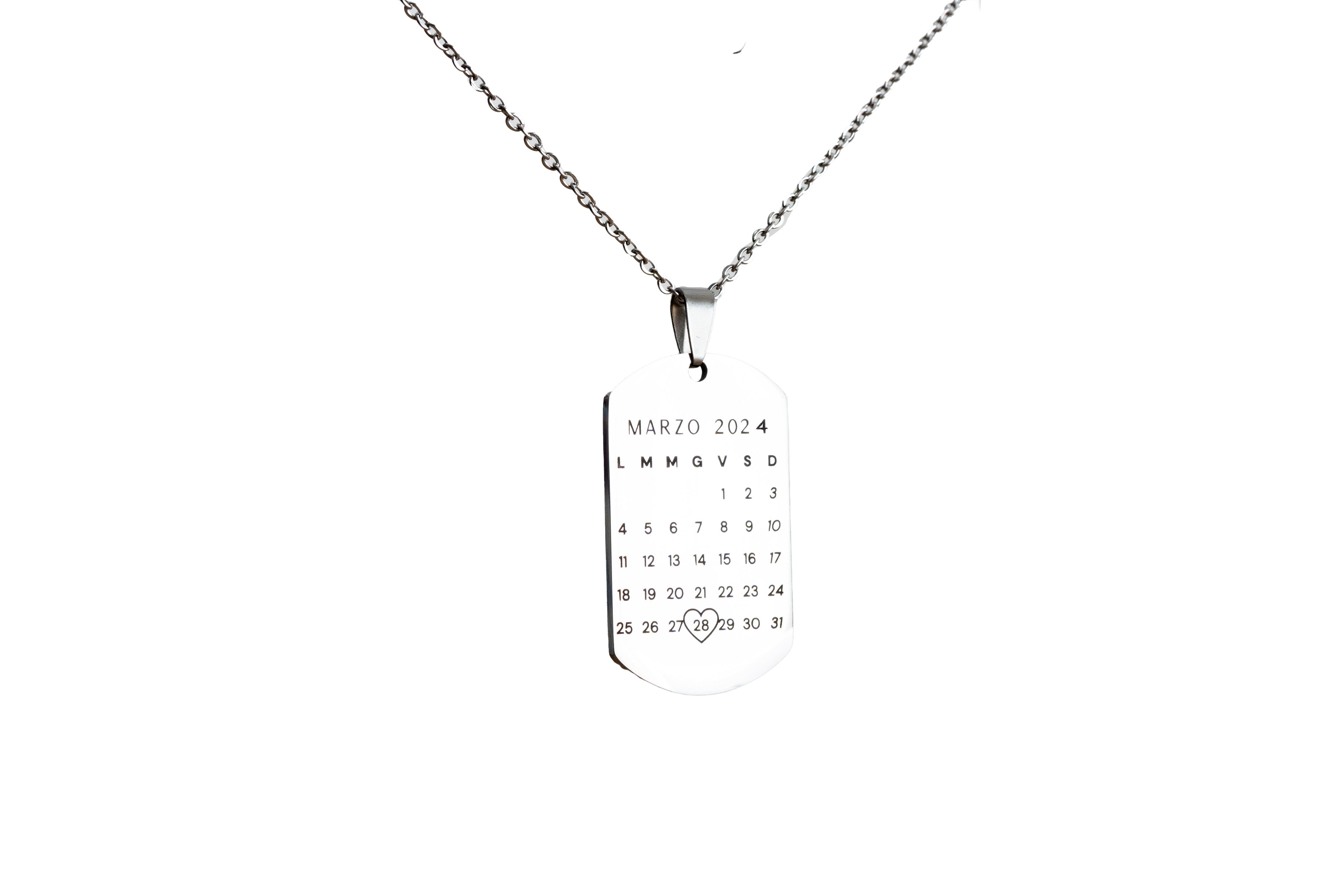 Collana Medaglietta con foto incisa