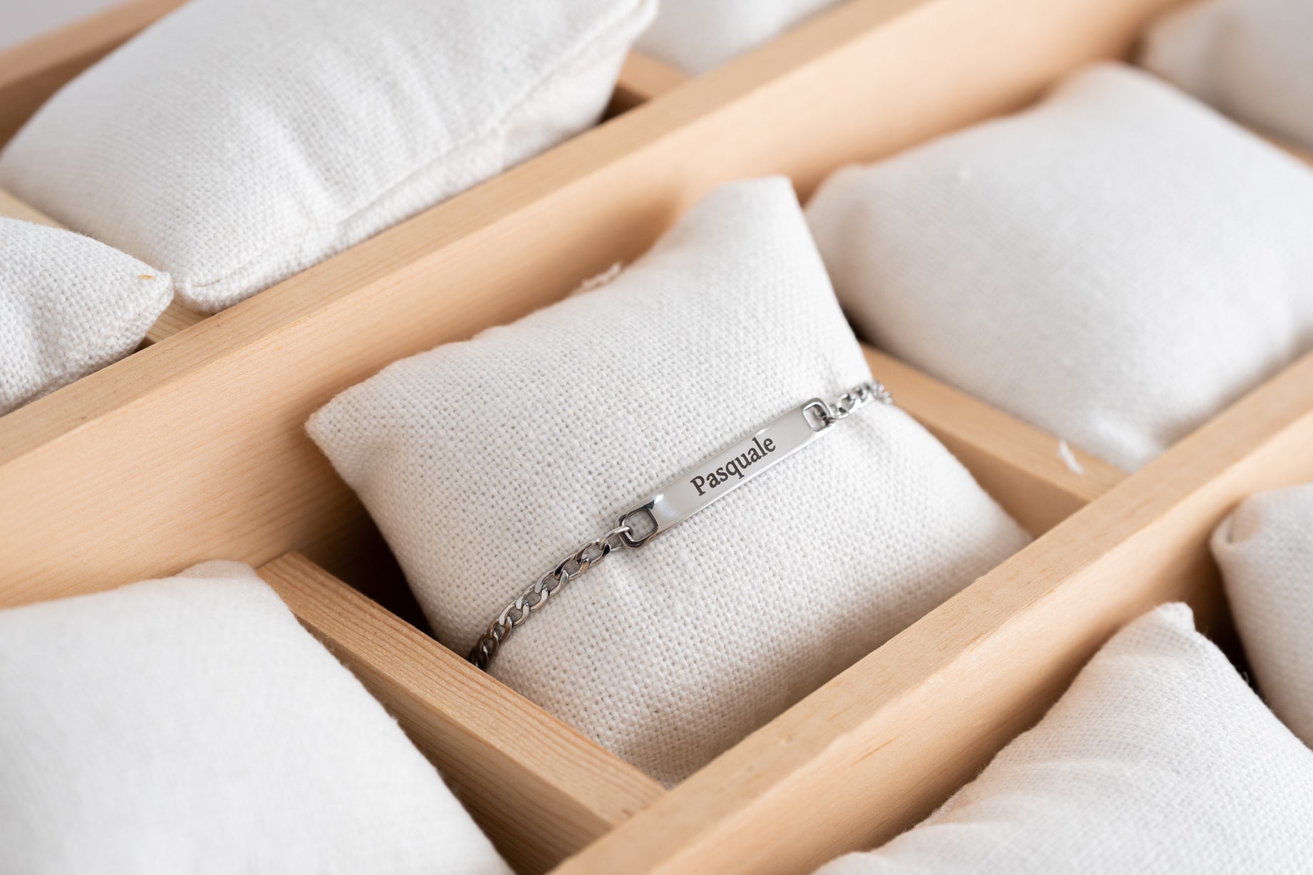 Bracciale A Catena Bizantina In Acciaio Inossidabile - Foto 6