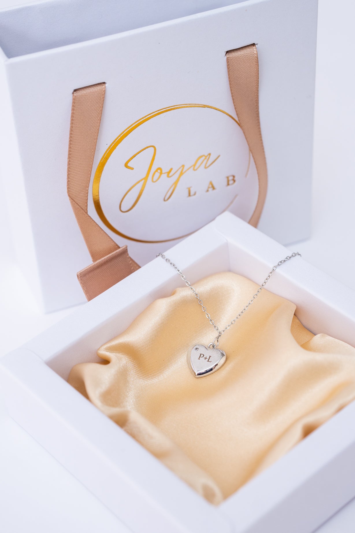 Personalized heart necklace